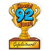 Wenskaart Trofee - 92 Jaar