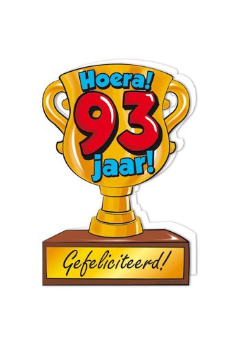 Wenskaart Trofee - 93 Jaar 