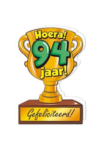 Wenskaart Trofee - 94 Jaar 