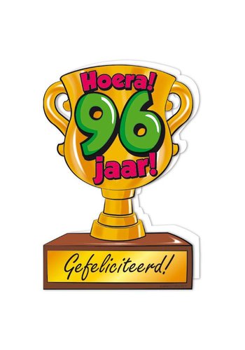 Wenskaart Trofee - 96 Jaar 