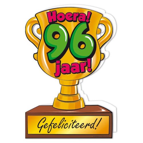 Wenskaart Trofee - 96 Jaar 