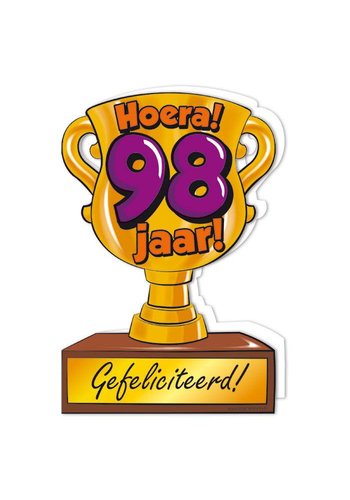 Wenskaart Trofee - 98 Jaar 