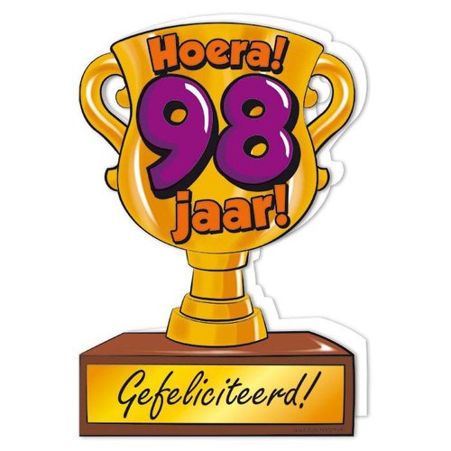 Wenskaart Trofee - 98 Jaar 