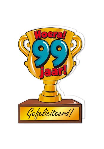 Wenskaart Trofee - 99 Jaar 