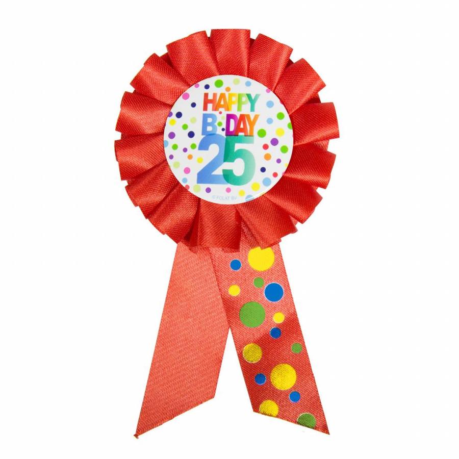 Rozet Rainbow Happy Birthday 25-1