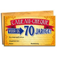 Gift Cheque - 70 jaar