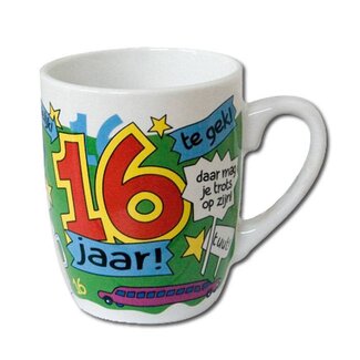 Paperdreams Cartoon mok - 16 jaar