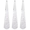 Sparkling Silver glitter toeters - 6 stuks