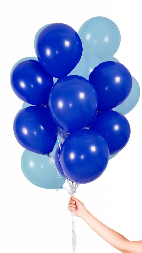 Blauwe ballonnen