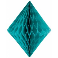 Honeycomb Diamant Turquoise - 30cm