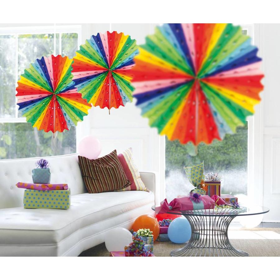 Honeycomb Fan Multi Color - 45cm-1