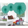 Honeycomb Fan Turquoise - 45cm