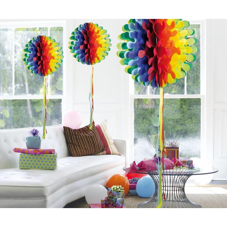 Honeycomb Fluffy Multi Color - 30cm-1