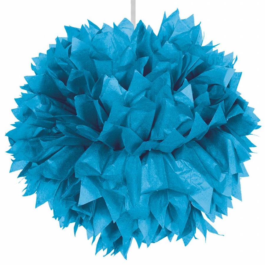 Pompom Blauw - 30cm-1