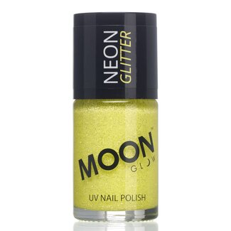 moon Neon UV Glitter Nagellak - Geel - 14ml
