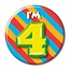 Paperdreams Button - I'm 4