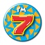 Paperdreams Button - I'm 7