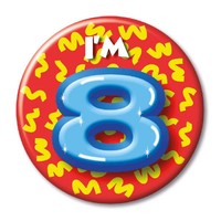 Button - I'm 8