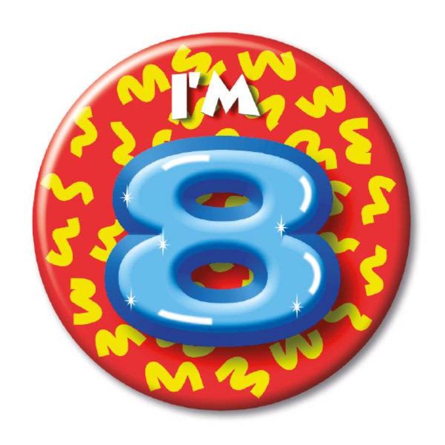 Button - I'm 8-1