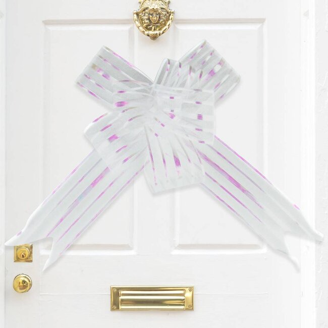 Trek strik Wit 80cm - 5 stuks