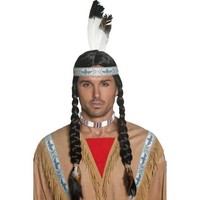 thumb-Indianenpruik met haarband en veer-2