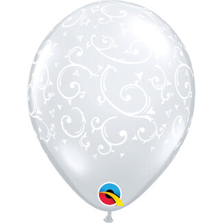 Qualatex Helium Ballon Barok - Transparant (28cm)