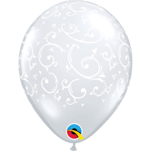 Helium Ballon Barok - Transparant (28cm) 