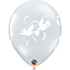 Qualatex Helium Ballon Love Dove - Transparant (28cm)