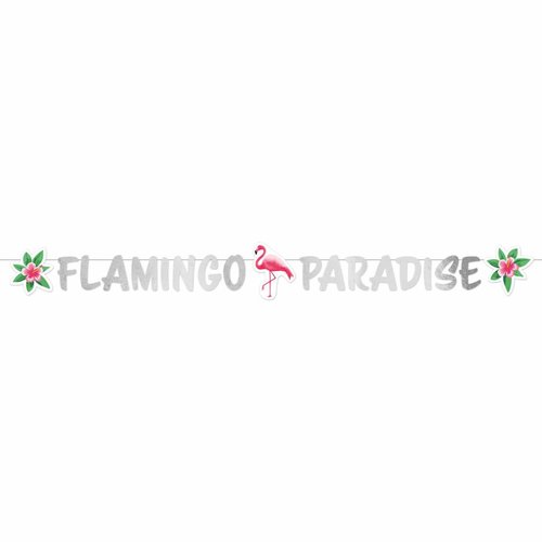 Letter Banner Flamingo Paradise - 135cm 