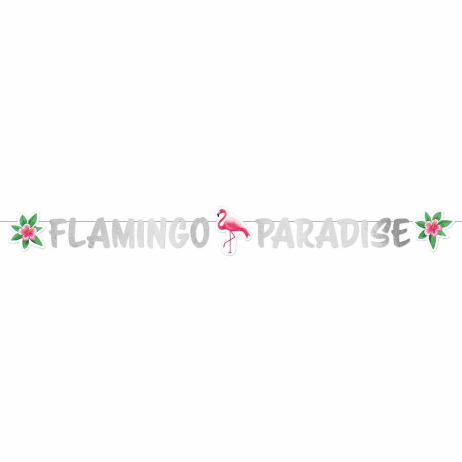 Letter Banner Flamingo Paradise - 135cm-1