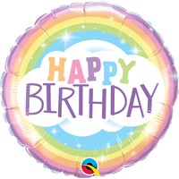 Folieballon Birthday Rainbow