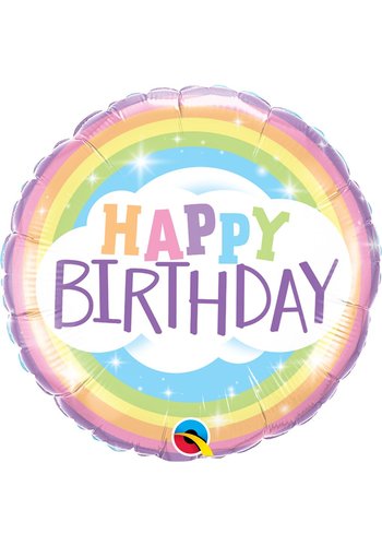 Folieballon Birthday Rainbow 