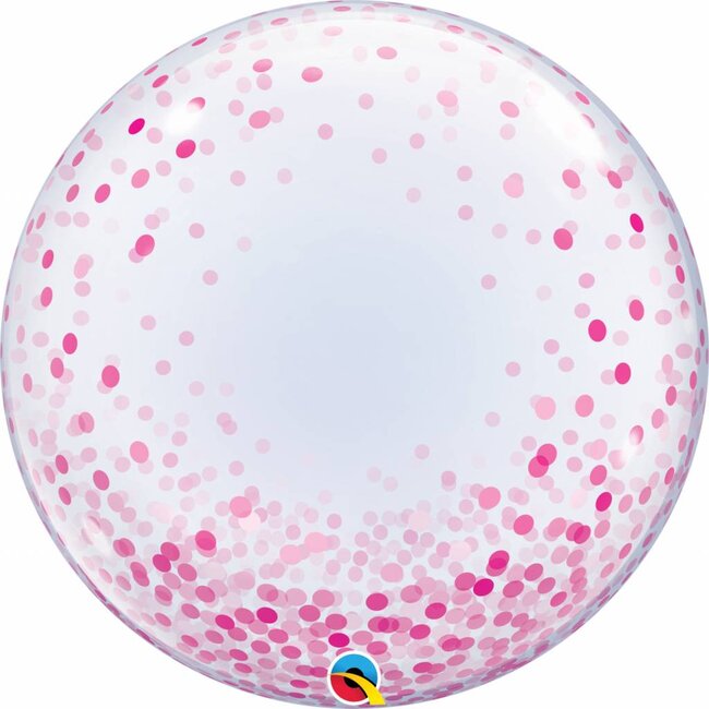 Deco Bubble Confetti Dots Pink
