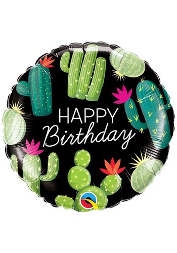 Folieballon Birthday Cactuses 