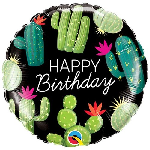 Folieballon Birthday Cactuses 