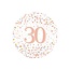 PartyXplosion Folieballon - 30th Sparkling Fizz Birthday White & Rose Gold