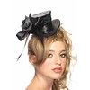 Leg Avenue Satin Top Hat Flower - Black