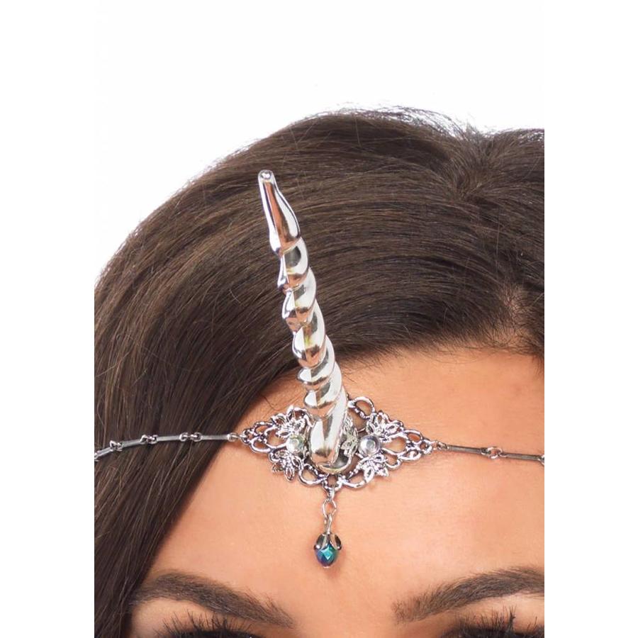 Unicorn Horn Headband - Silver-3