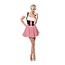 Partychimp Dirndl Jurkje - Eva Zwart/Rood