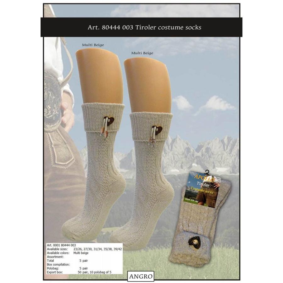 Tiroler sokken met - 35-38 - Zorg voor online feestartikelen en ballondecoraties