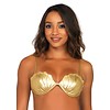 Leg Avenue Mermaid shell bra top Gold