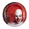 Boland Set 6 Bordjes Horror clown - 23 cm