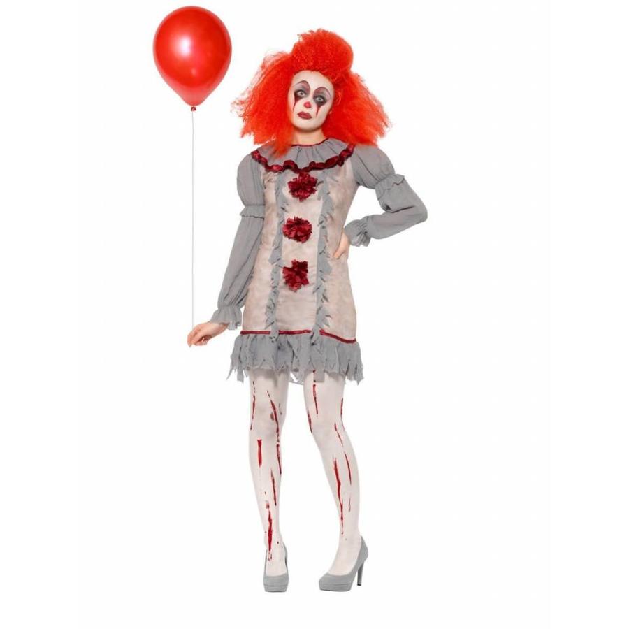 Vintage Clown Lady Costume-1