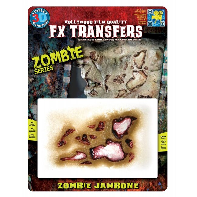 Zombie FX Transfers - Zombie Jaw Bone
