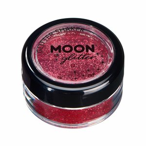 moon Glitter Shaker - Red