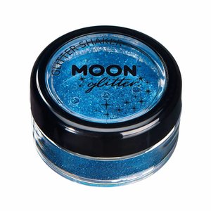 moon Glitter Shaker - Blue