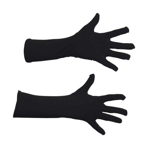 Handschoenen zwart luxe - 40cm 