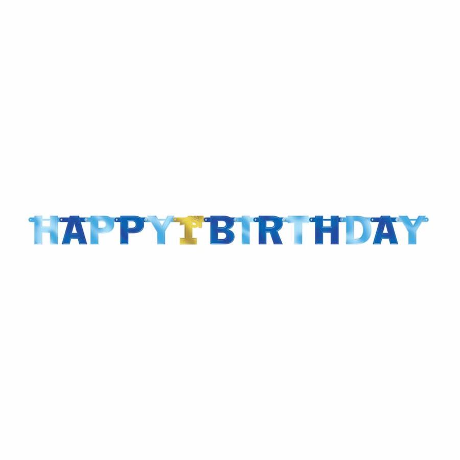 Letter Banner 1st Birthday Blue-1