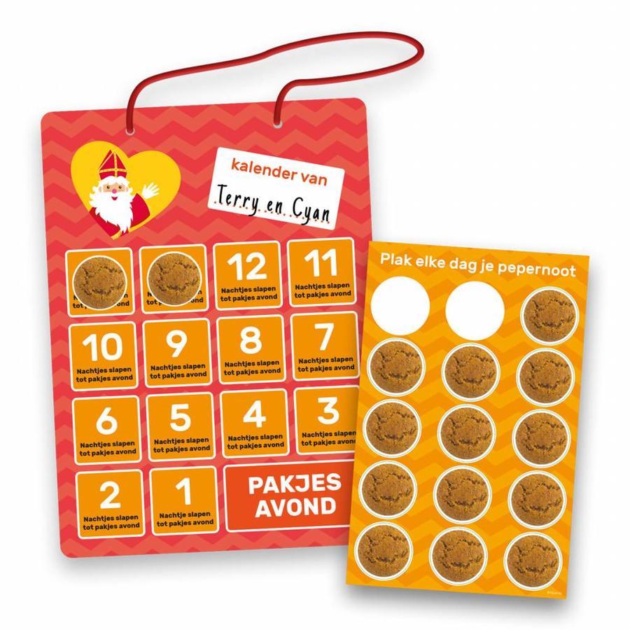 Aftelkalender Sinterklaas met Stickers-1