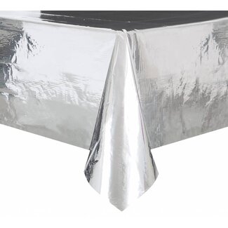 PartyPal Tafelkleed Folie Zilver- 137x274cm
